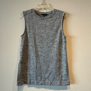 Banana Republic marled knit gray sleeveless tunic top size medium